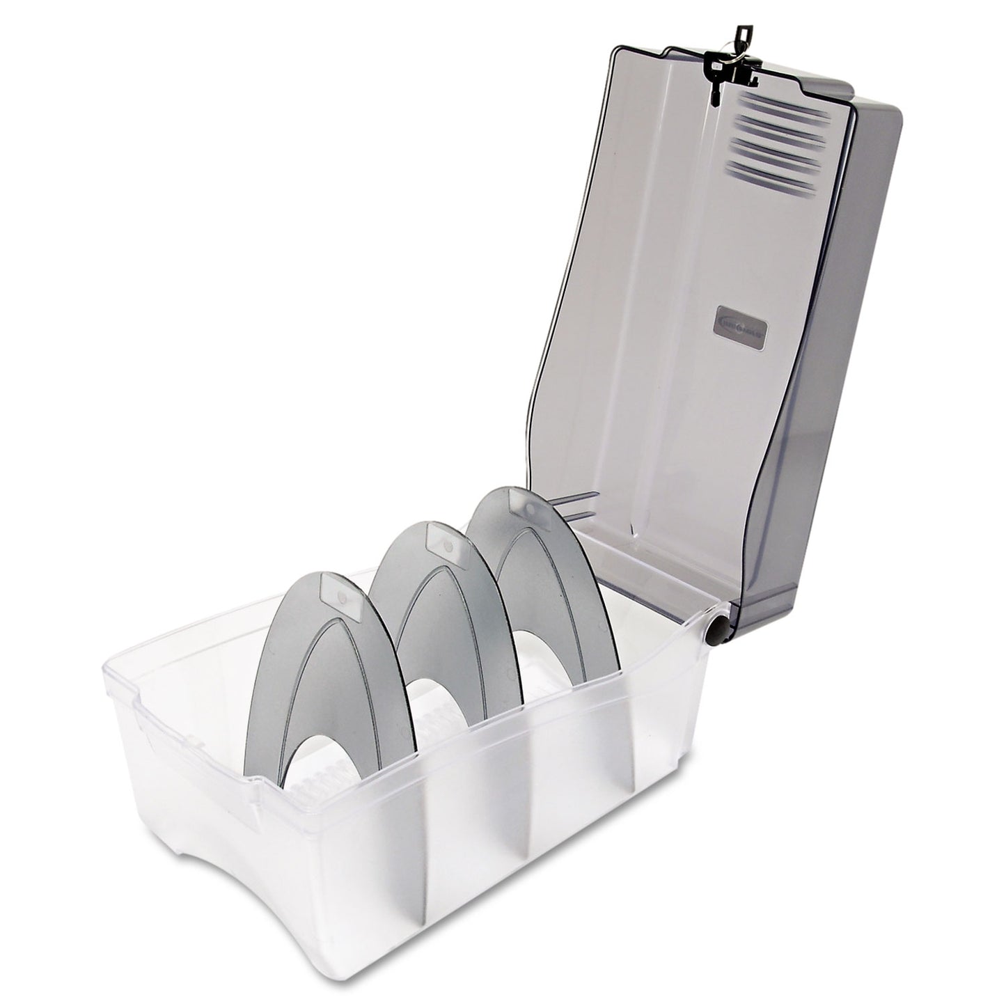 Innovera CD/DVD Storage Case, Holds 150 Discs, Clear/Smoke (39502)