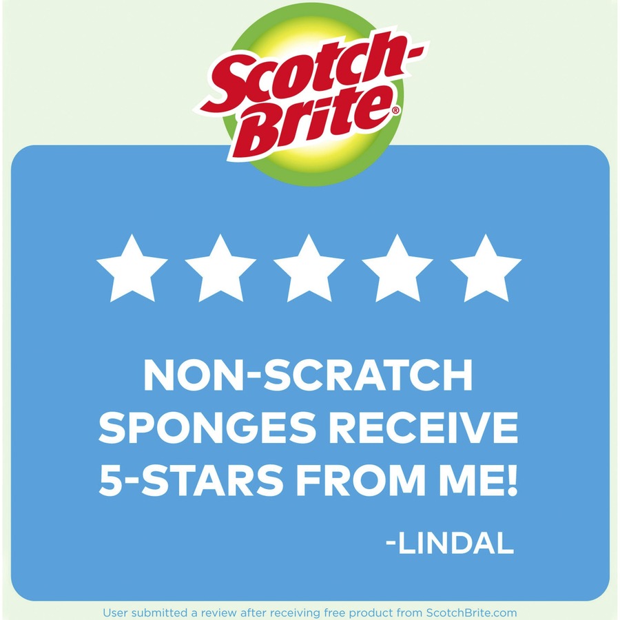 Scotch-Brite No Scratch Scrub Sponges (MP3)