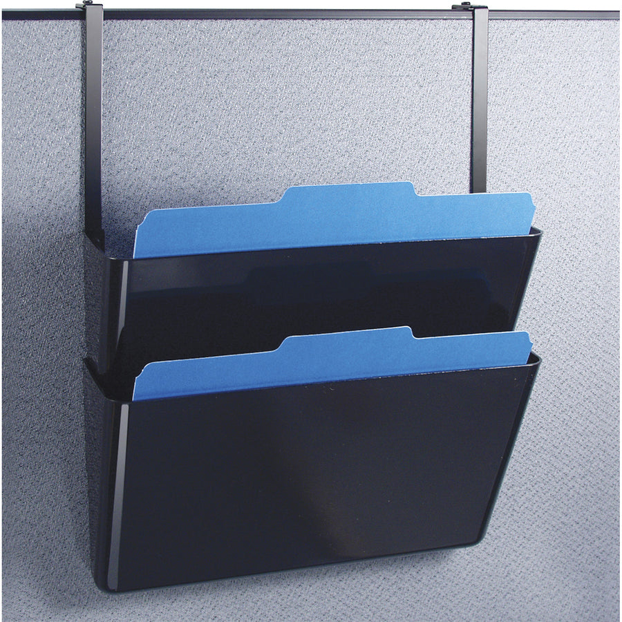 Officemate Mountable Wall File, Black, 2PK (21405)