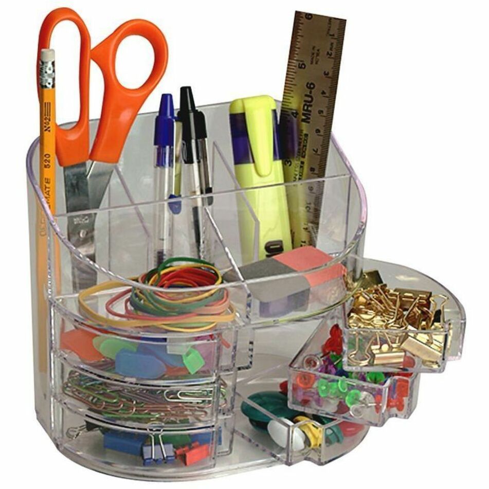 Officemate Plastic Double Supply Organizer (22824)