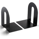 Officemate Heavy Duty Bookends, Nonskid, 8 x 8 x 10, Steel, Black, 1 Pair (93142)