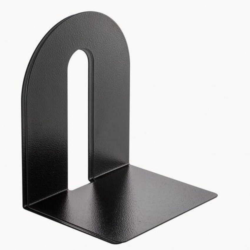 Officemate Heavy Duty Bookends, Nonskid, 8 x 8 x 10, Steel, Black, 1 Pair (93142)