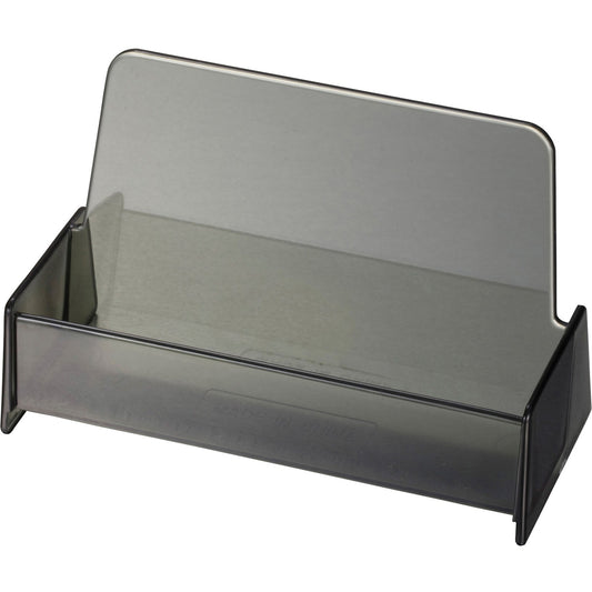 Officemate 50-Card Business Card Holder, Smoke (97833)