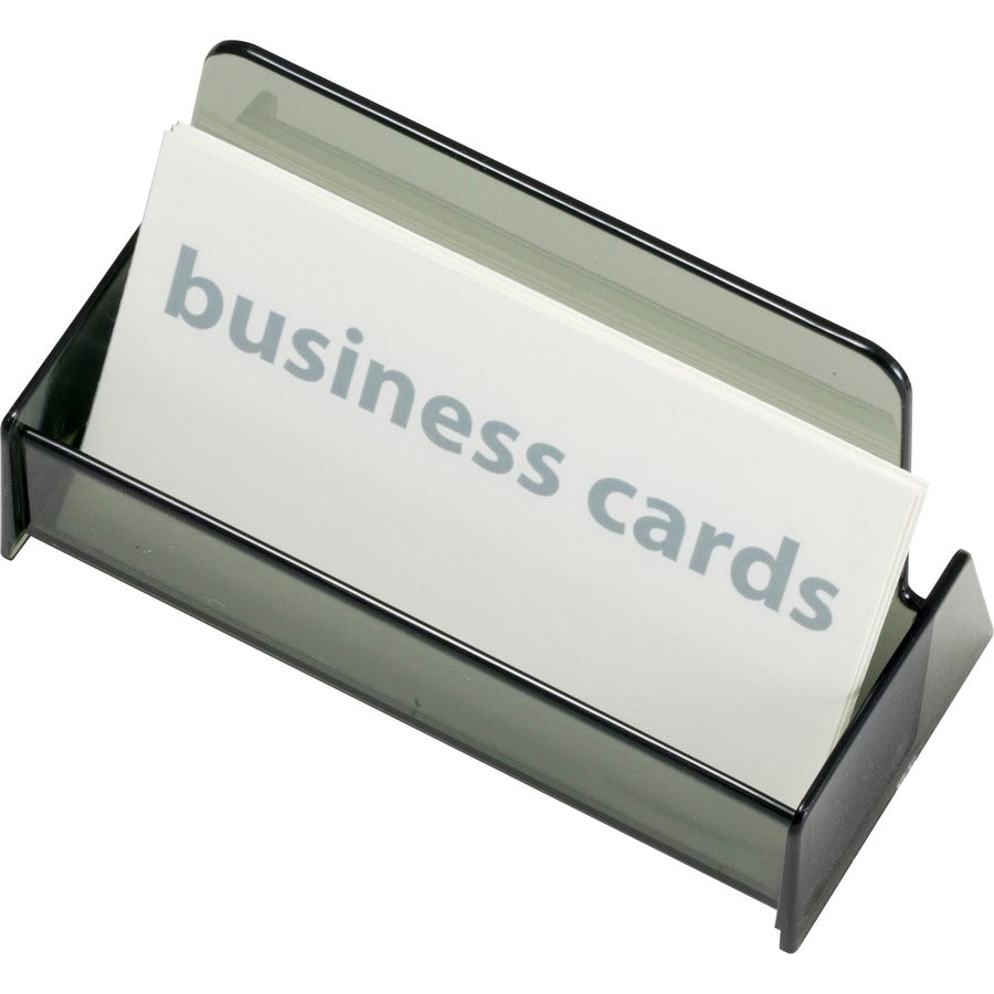 Officemate 50-Card Business Card Holder, Smoke (97833)