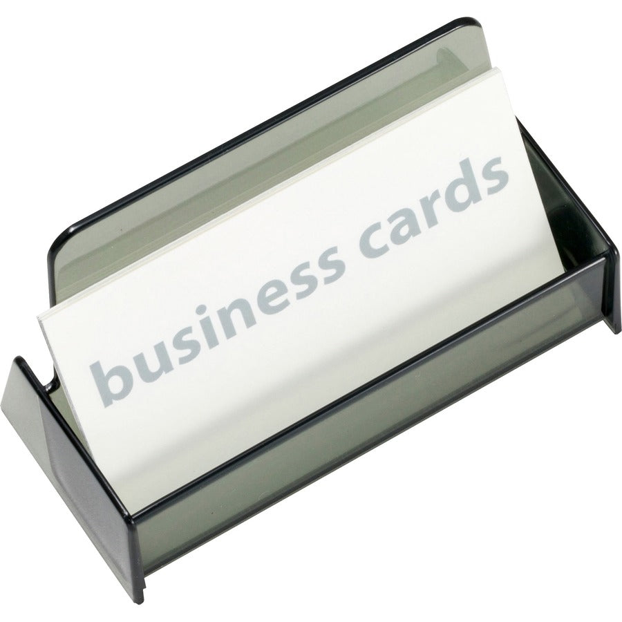 Officemate 50-Card Business Card Holder, Smoke (97833)