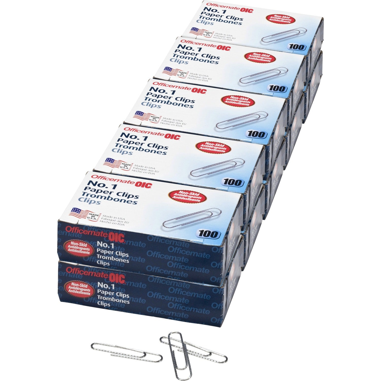 Officemate #1 Non-skid Paper Clips (99912)