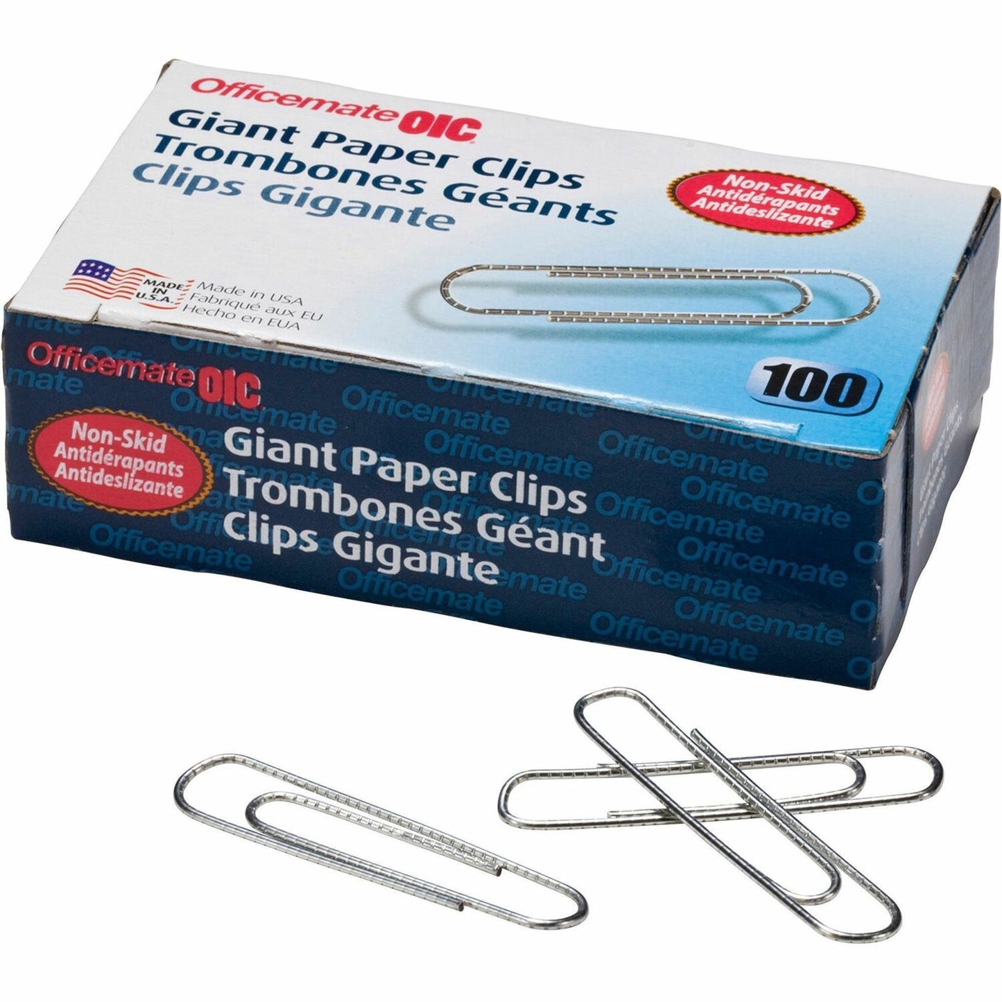 Officemate Giant Non-skid Paper Clips (99915)