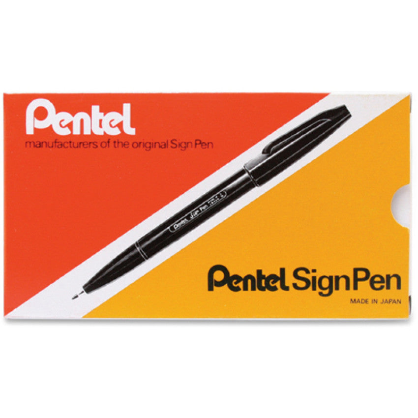 Pentel Fiber-tipped Sign Pens (S520D)