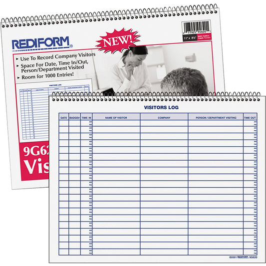 Rediform Visitor's Log Book (9G620)