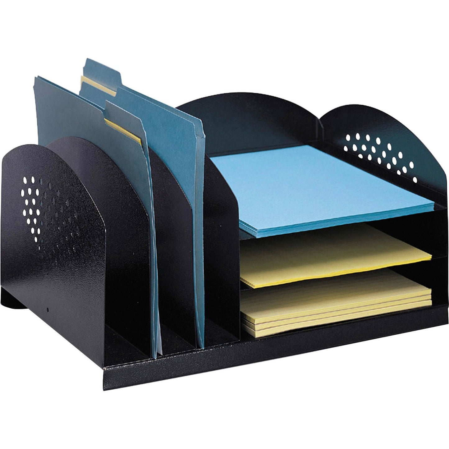 Safco 3 & 3 Combination Rack Desktop Organizers (3167BL)