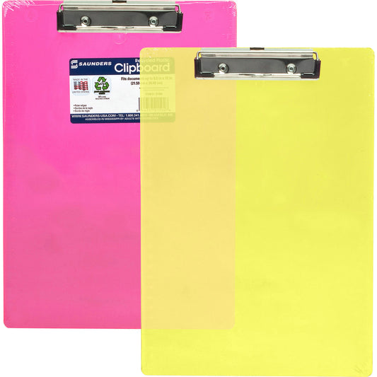 Saunders Neon Plastic Clipboards (21595)