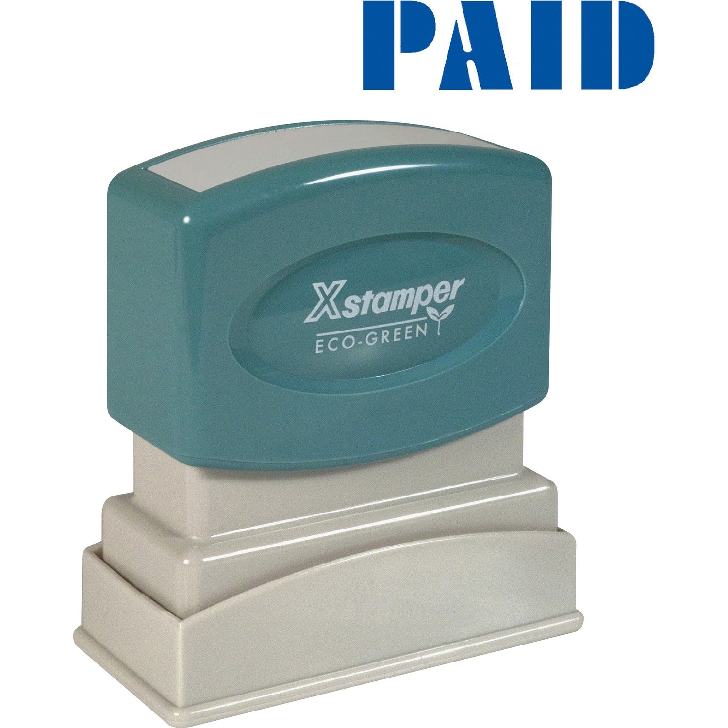 Xstamper Blue PAID Title Stamp (1335)