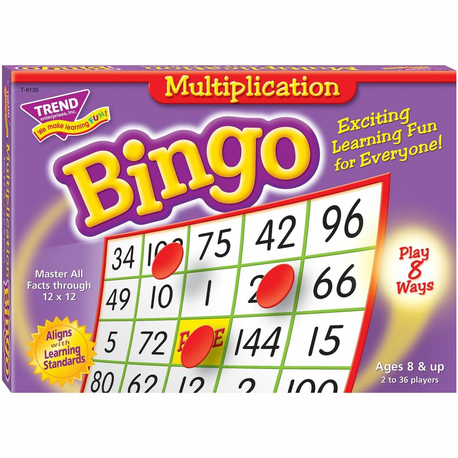 Trend Multiplication Bingo Learning Game (T6135)