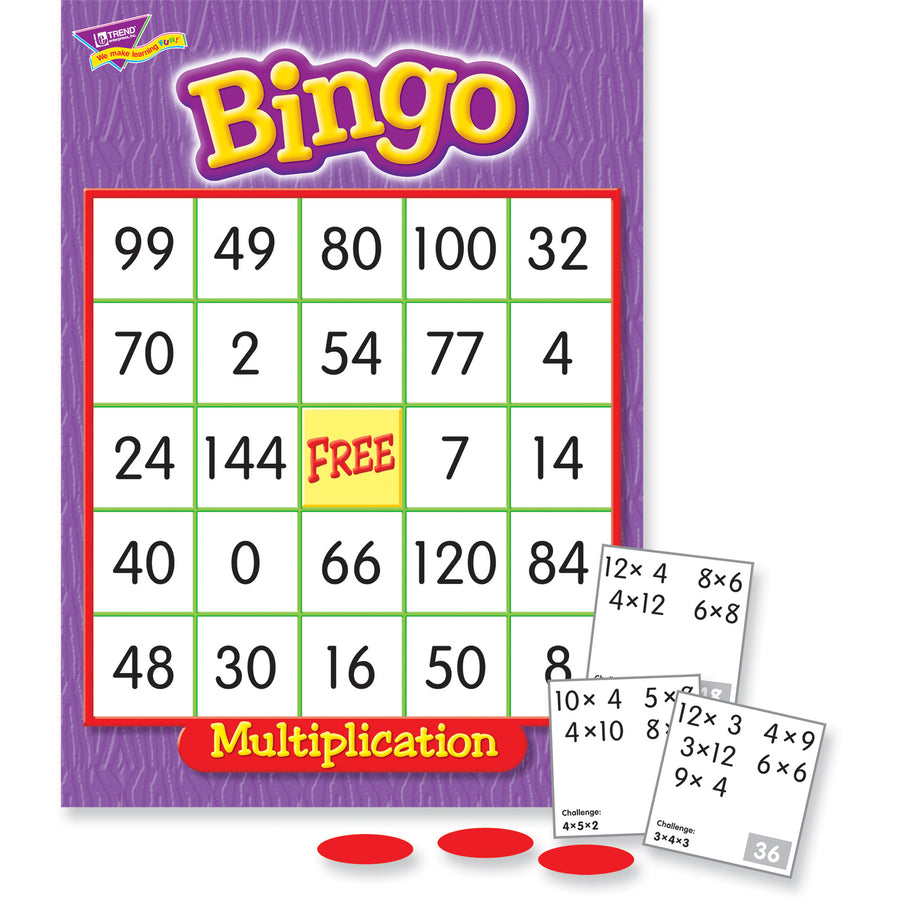 Trend Multiplication Bingo Learning Game (T6135)