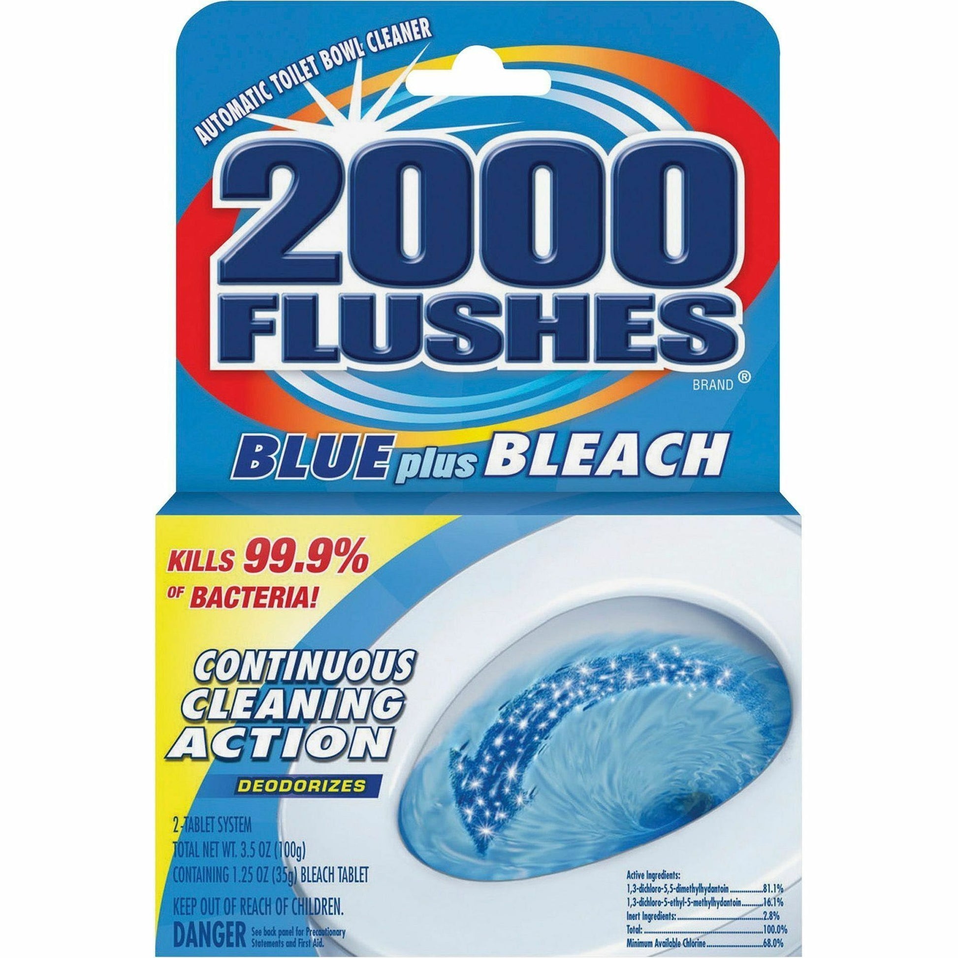 WD-40 2000 Flushes Blue/Bleach Bowl Cleaner Tablets (208017)