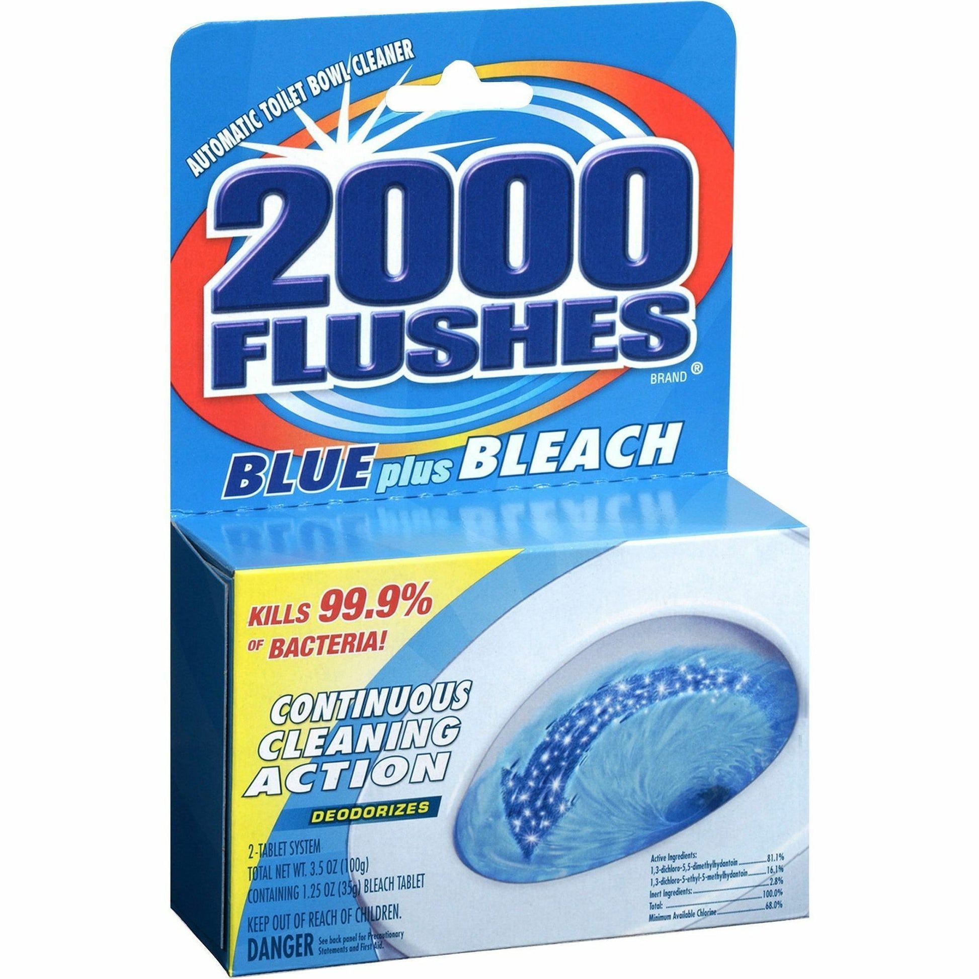 WD-40 2000 Flushes Blue/Bleach Bowl Cleaner Tablets (208017)