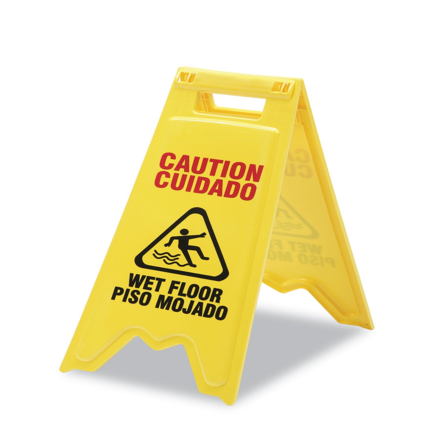 AbilityOne 9905015882362, SKILCRAFT Wet Floor Sign, English and Spanish,