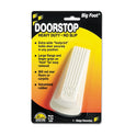 Master Caster Big Foot Doorstop, No Slip Rubber Wedge, 2.25w x 4.75d x 1.25h, Beige (00900)