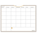 AT-A-GLANCE WallMates Self-Adhesive Dry Erase Monthly Planning Surfaces, 24 x 18, White/Gray/Orange Sheets, Undated (AW502028)