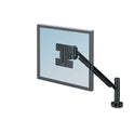 Fellowes Designer Suites Flat Panel Monitor Arm, 180 Degree Rotation, 45 Degree Tilt, 360 Degree Pan, Black, Supports 20 lb (8038201)