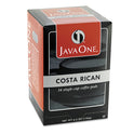 Java One Coffee Pods, Estate Costa Rican Blend, Single Cup, 14/Box (30400)