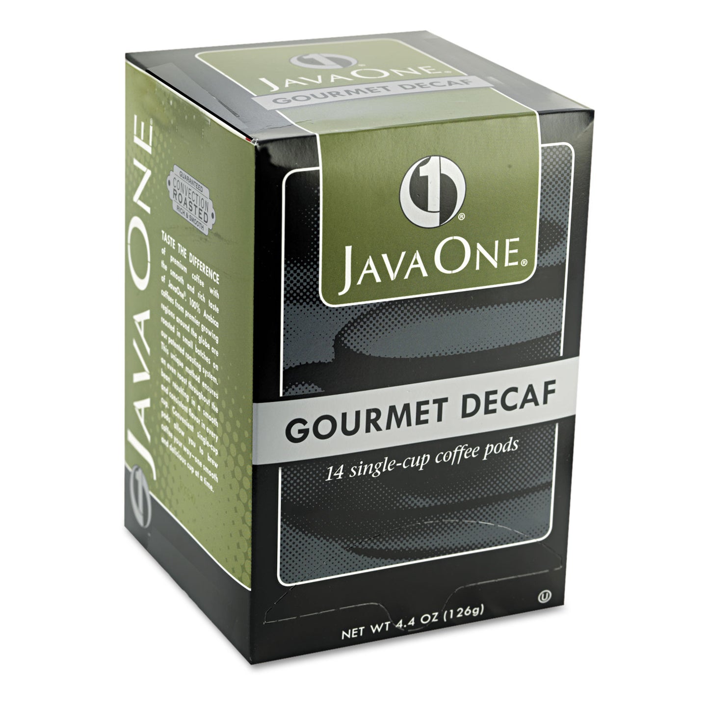 Java One Coffee Pods, Colombian Decaf, Single Cup, Pods, 14/Box (30210)