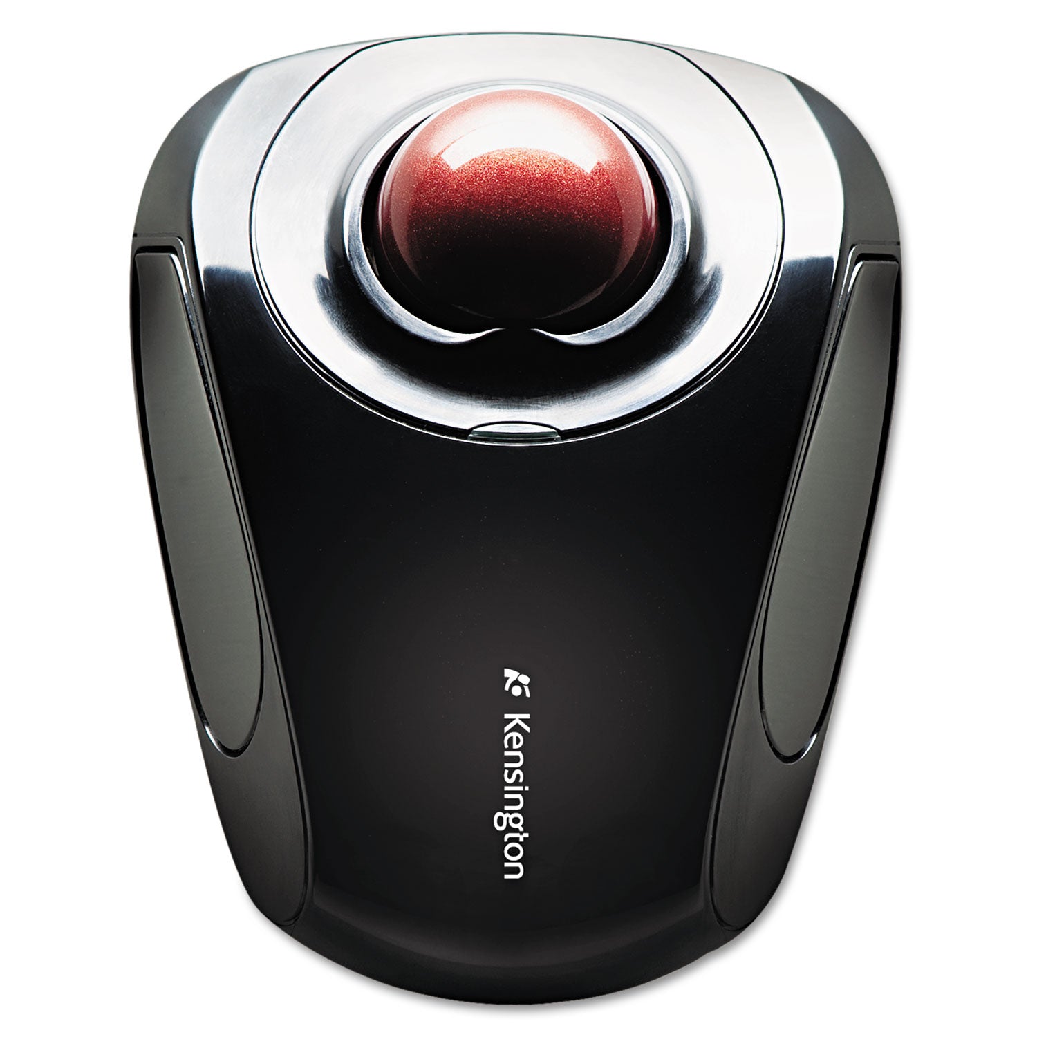 Kensington Orbit Wireless Mobile Trackball, 2.4 GHz Frequency/30 ft Wireless Range, Left/Right Hand Use, Black/Red (72352)