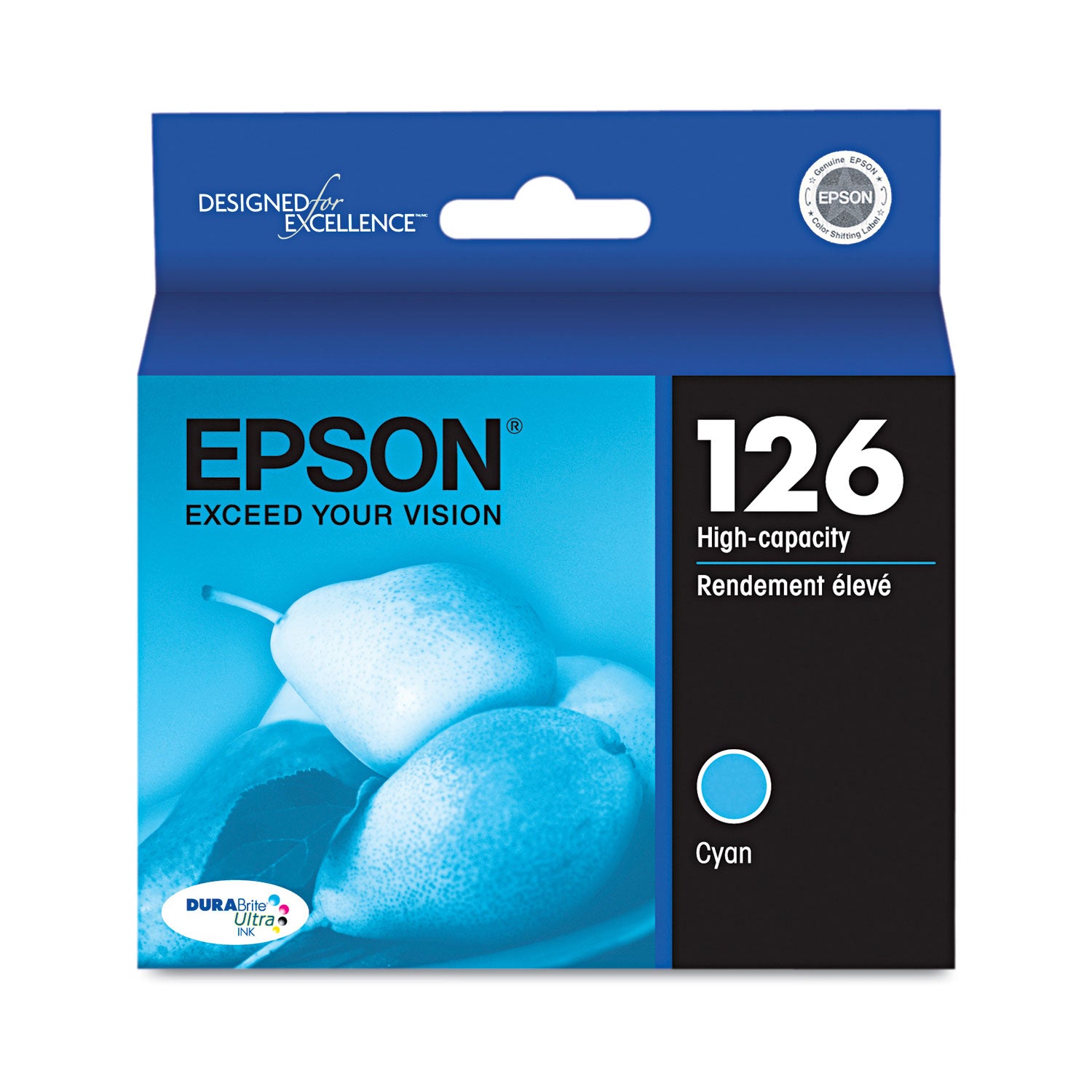 Epson T126220-S (126) DURABrite Ultra High-Yield Ink, Cyan