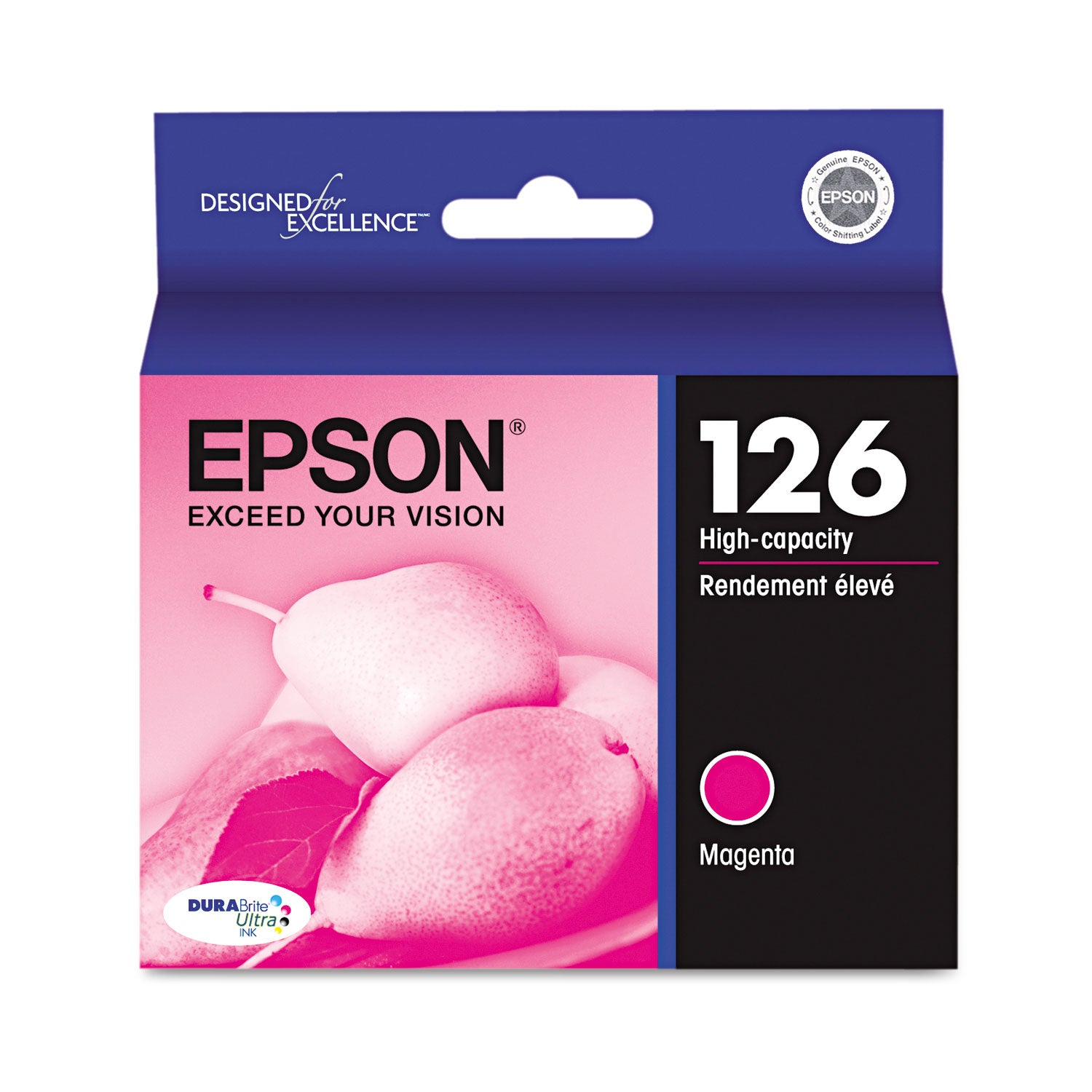 Epson T126320-S (126) DURABrite Ultra High-Yield Ink, Magenta