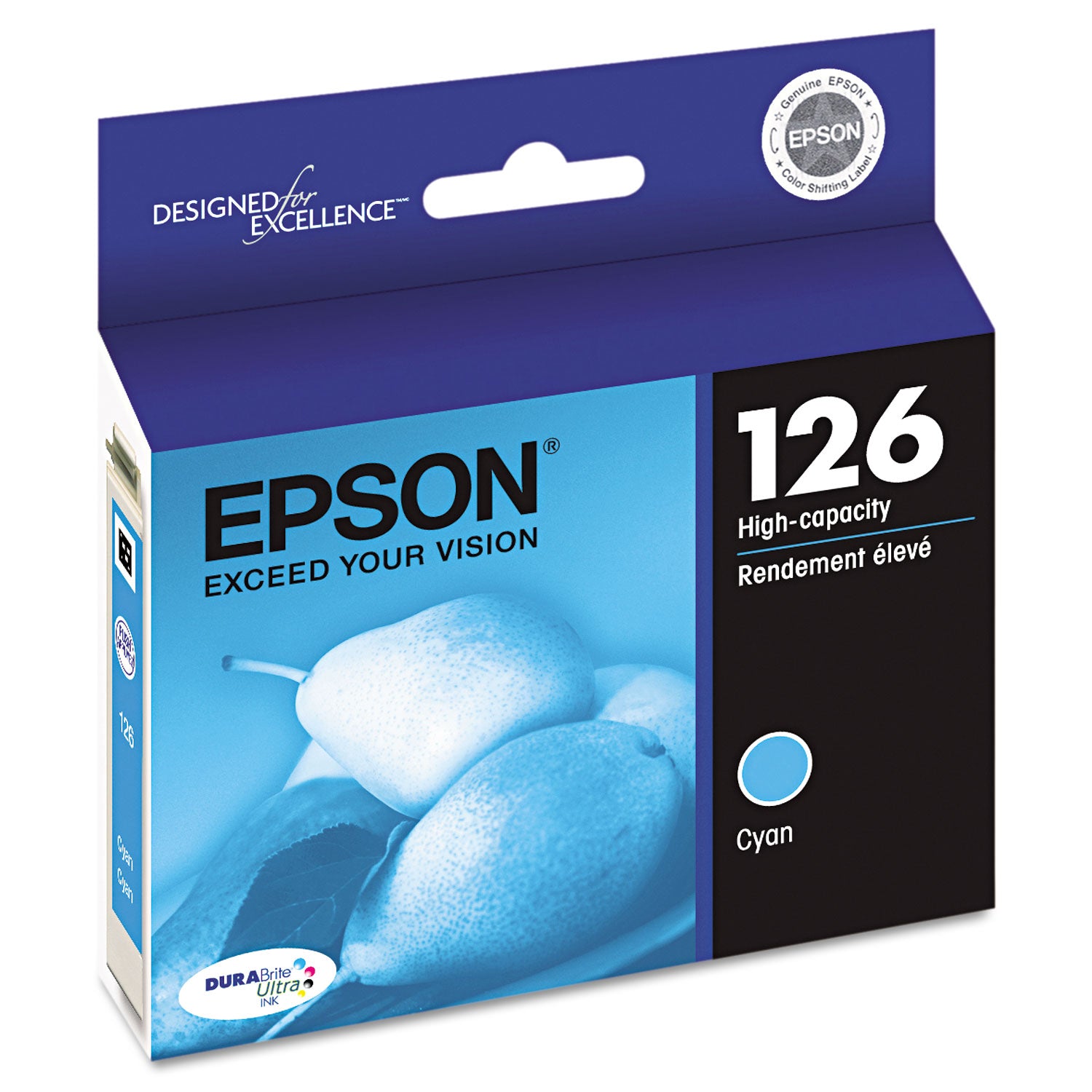 Epson T126220-S (126) DURABrite Ultra High-Yield Ink, Cyan