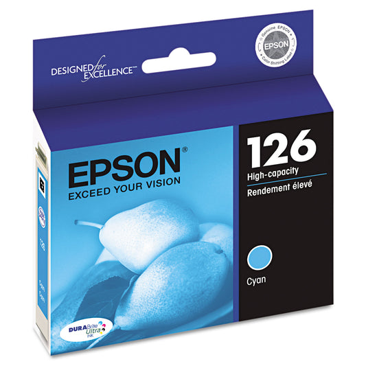 Epson T126220-S (126) DURABrite Ultra High-Yield Ink, Cyan