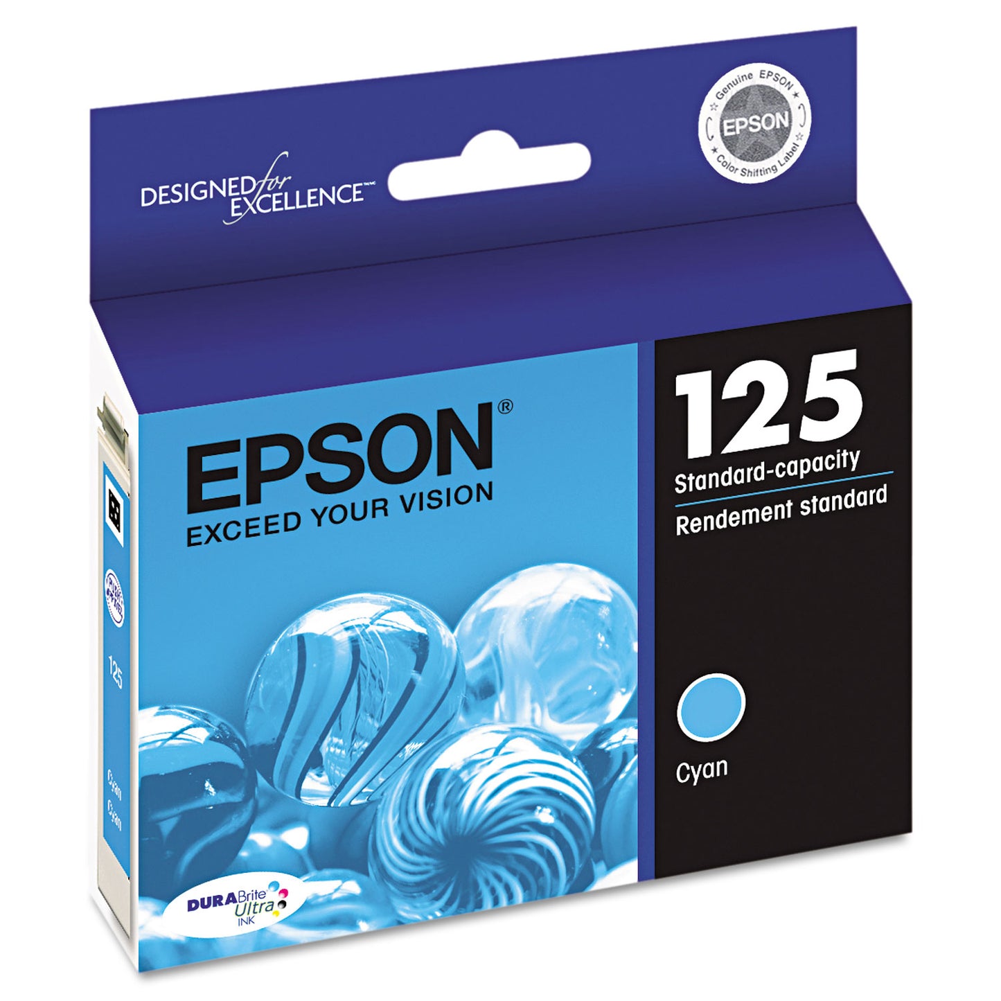 Epson T125220-S (125) DURABrite Ultra Ink, Cyan