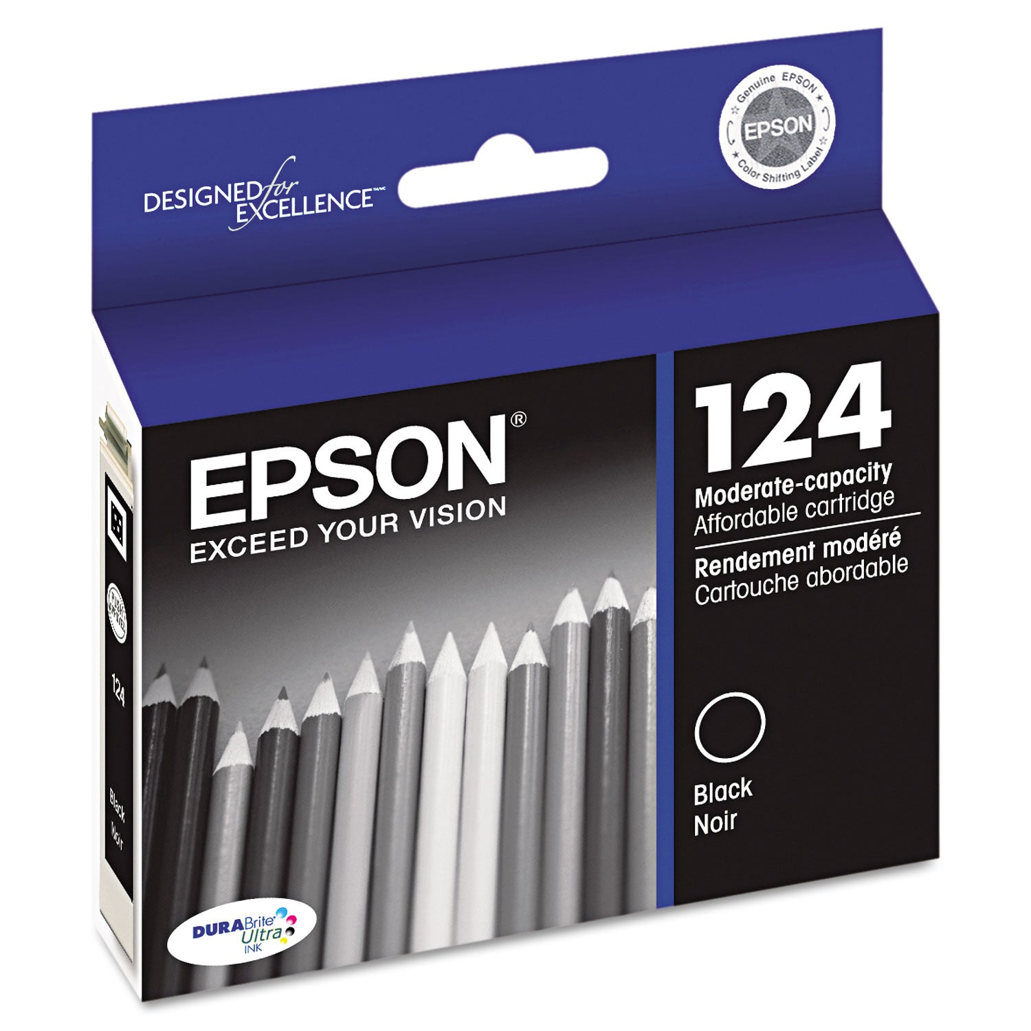 Epson T124120-S (124) DURABrite Ultra Ink, Black