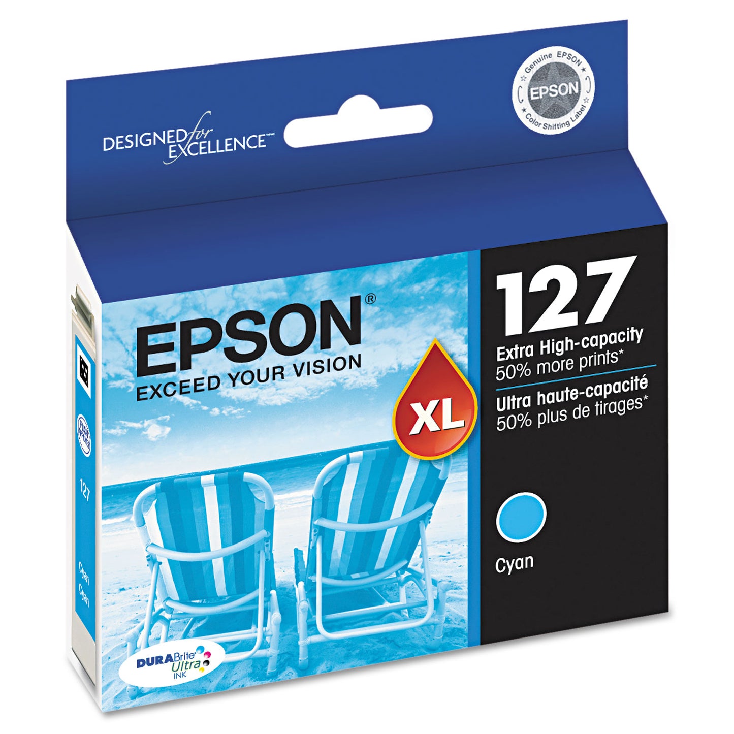 Epson T127220-S (127) DURABrite Ultra Extra High-Yield Ink, Cyan