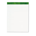 Earthwise by Ampad Recycled Writing Pad, Wide/Legal Rule, Politex Sand Headband, 40 White 8.5 x 11.75 Sheets, 4/Pack (40102)