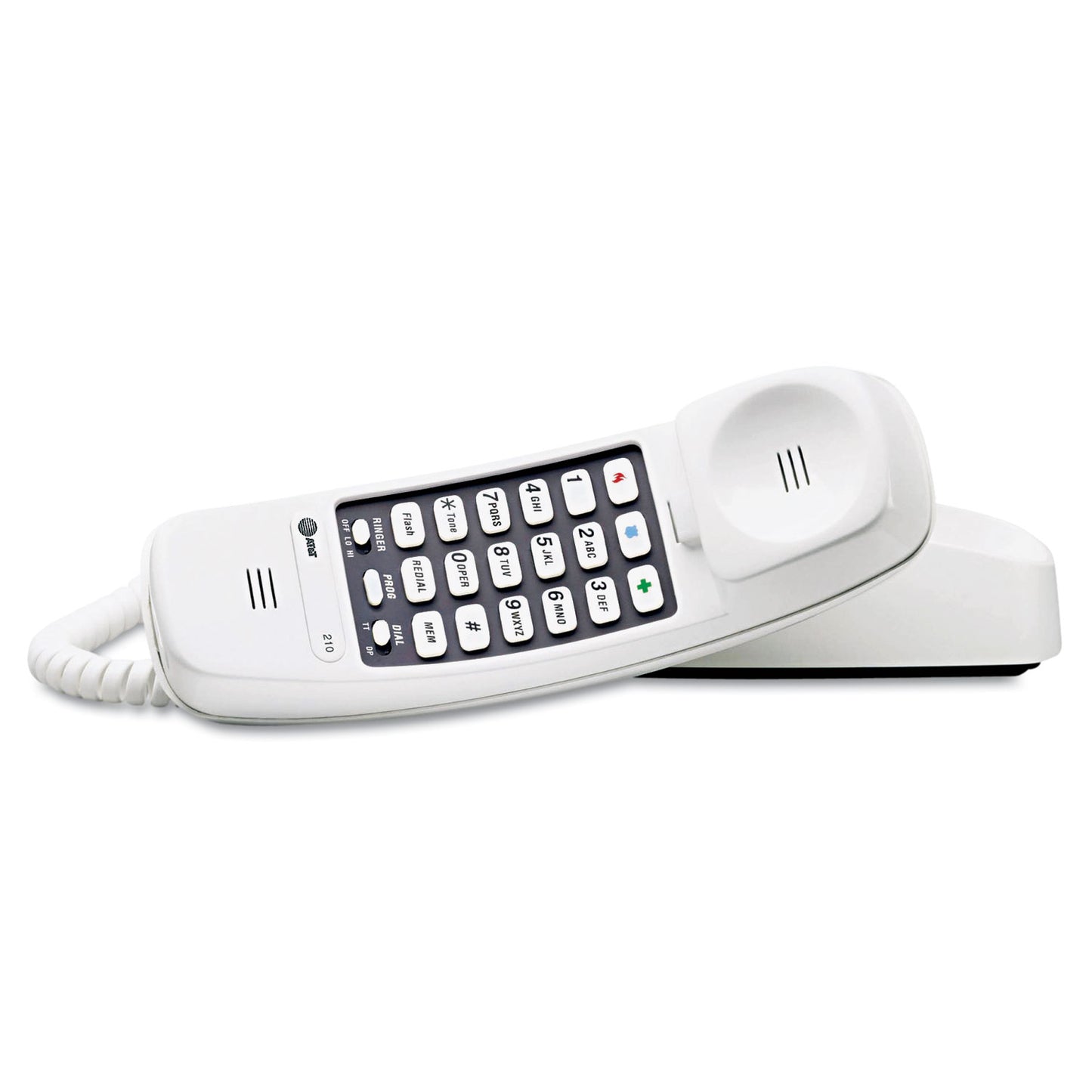 AT&T 210 Trimline Telephone, White (210W)