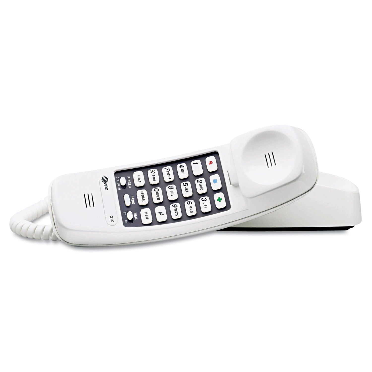 AT&T 210 Trimline Telephone, White (210W)