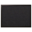 MasterVision Designer Fabric Bulletin Board, 24 x 18, Black Surface, Black MDF Wood Frame (FB0471168)