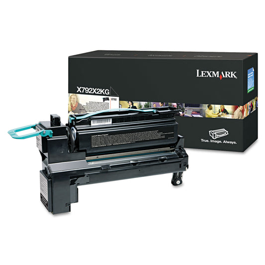 Lexmark X792X2KG Extra High-Yield Toner, 20,000 Page-Yield, Black
