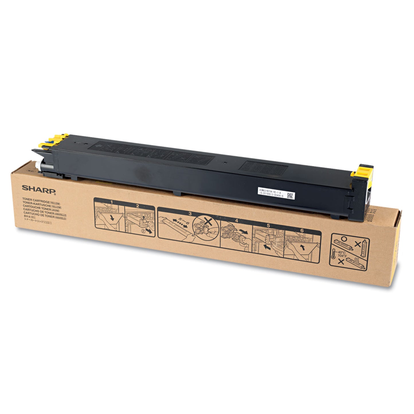 Sharp MX31NTYA Toner, 15,000 Page-Yield, Yellow