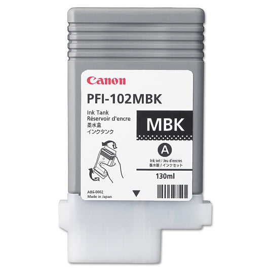 Canon 0894B001AA (PFI-102) Ink, Matte Black