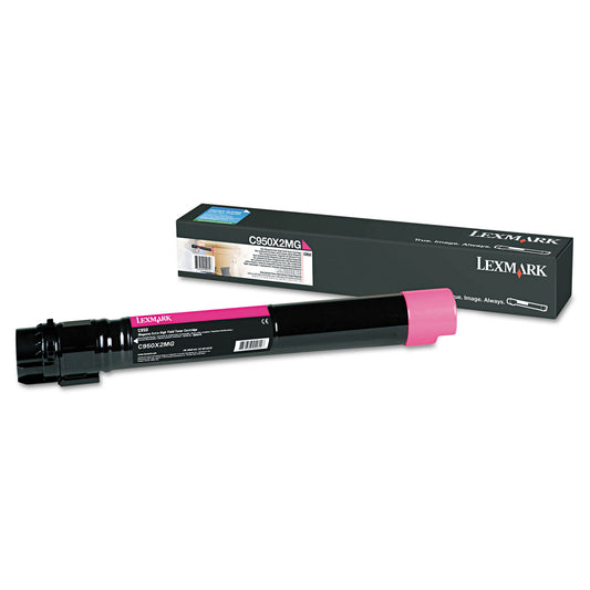 Lexmark C950X2MG Extra High-Yield Toner, 22,000 Page-Yield, Magenta