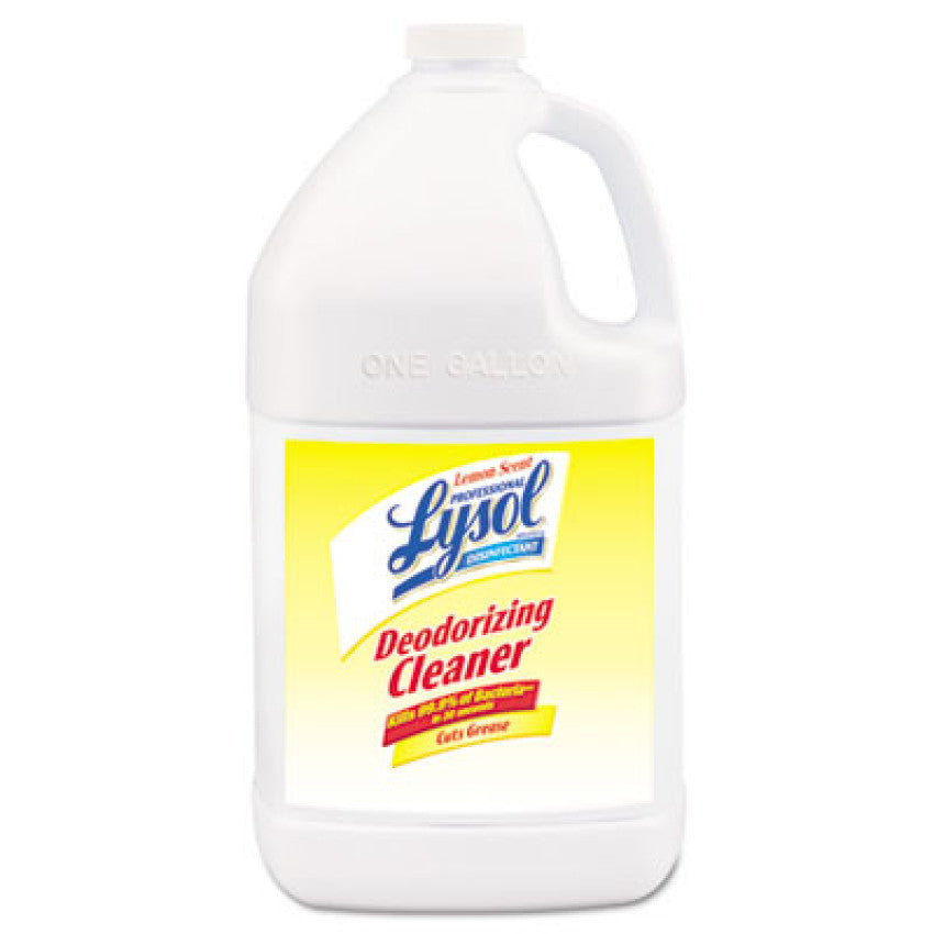 Lysol Disinfectant Deodorizing Cleaner Concentrate, 1 gal Bottle, Lemon  Scent (76334)