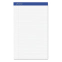 Ampad Perforated Writing Pads, Wide/Legal Rule, 50 White 8.5 x 14 Sheets, Dozen (20330)