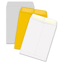 Quality Park Catalog Envelope, 28 lb Bond Weight Kraft, #10 1/2, Square Flap, Gummed Closure, 9 x 12, Brown Kraft, 100/Box (41467)