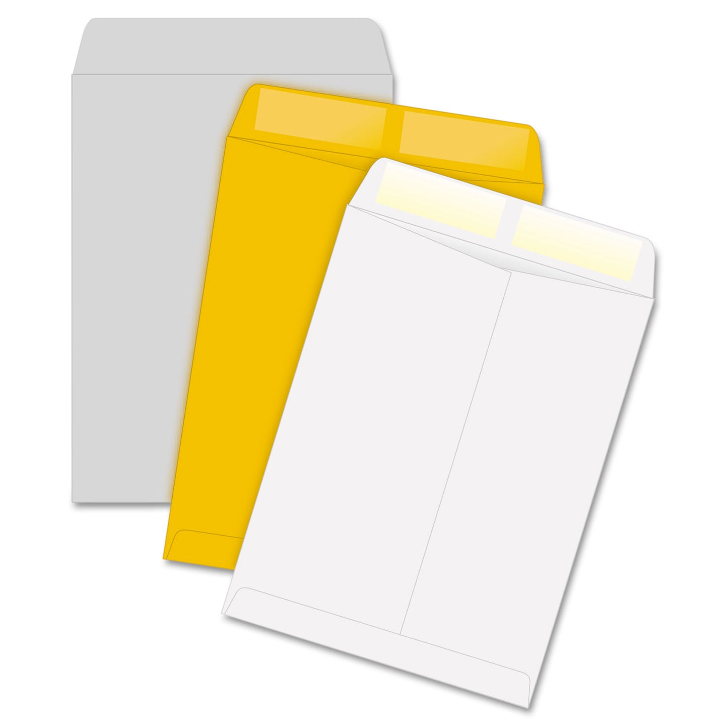 Quality Park Catalog Envelope, 28 lb Bond Weight Kraft, #10 1/2, Square Flap, Gummed Closure, 9 x 12, Brown Kraft, 100/Box (41467)