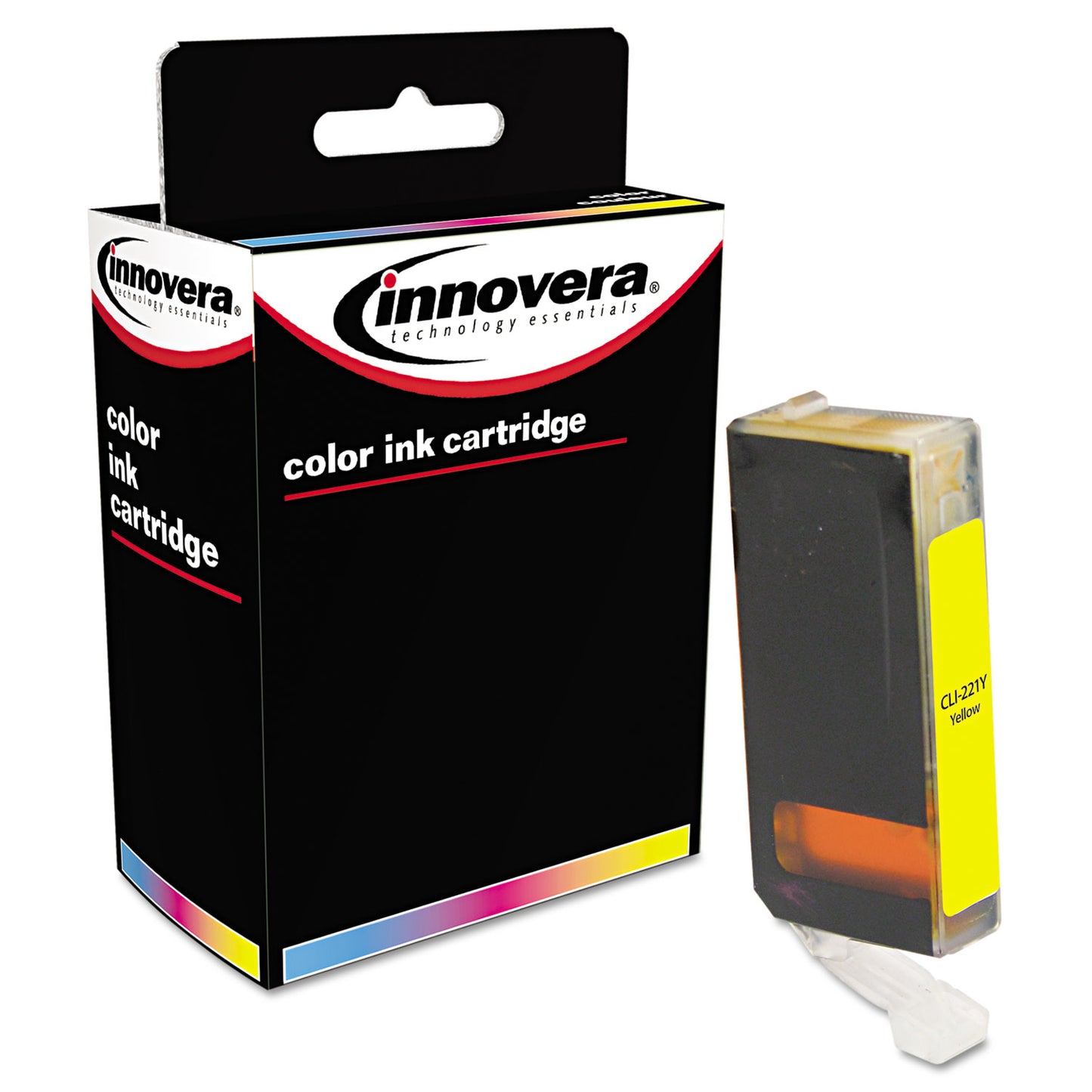 Innovera Remanufactured Yellow Ink, Replacement for CLI-221Y (2949B001), 510 Page-Yield (CNCLI221Y)