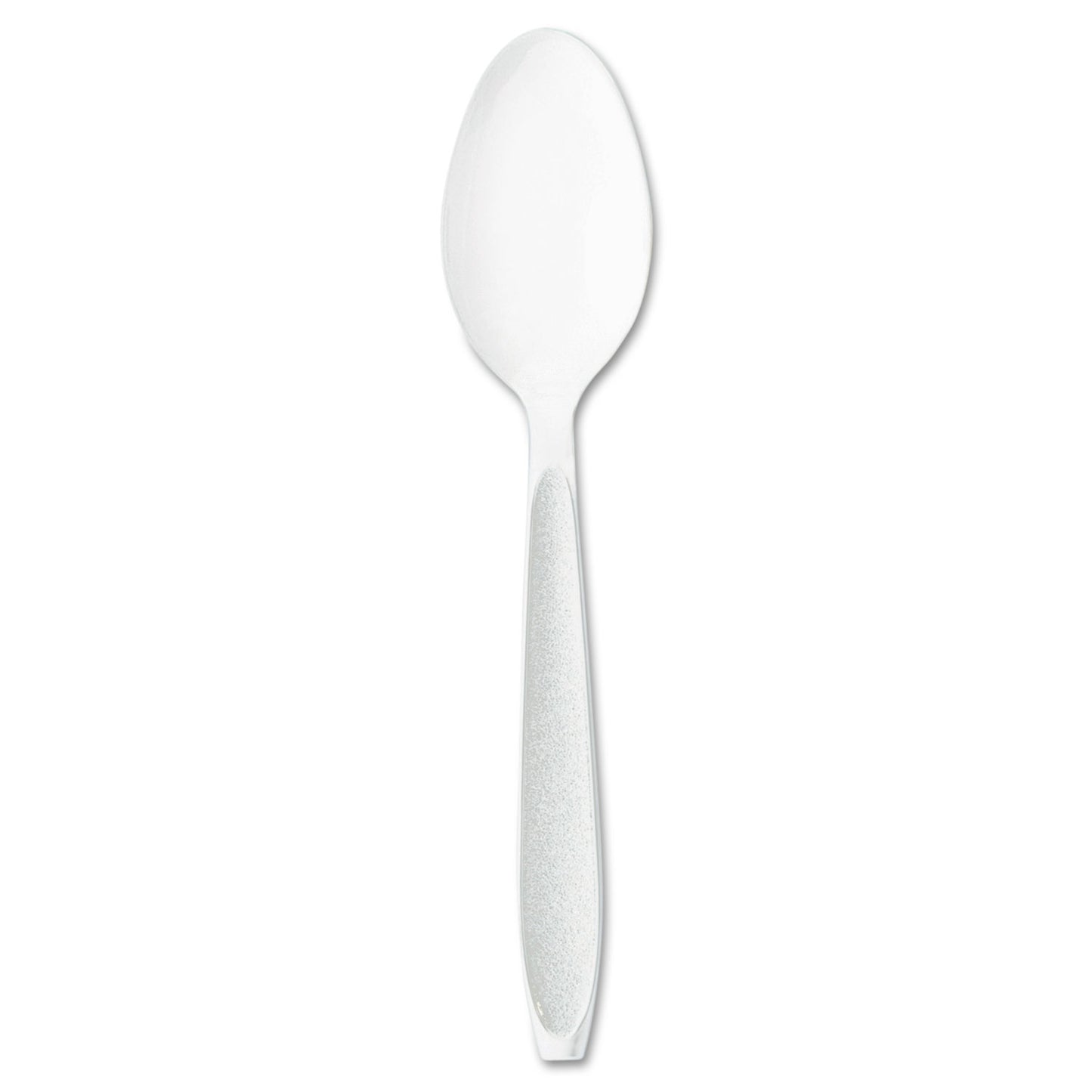 SOLO Impress Heavyweight Full-Length Polystyrene Cutlery, Teaspoon, White, 1,000/Carton (HSWT0007)