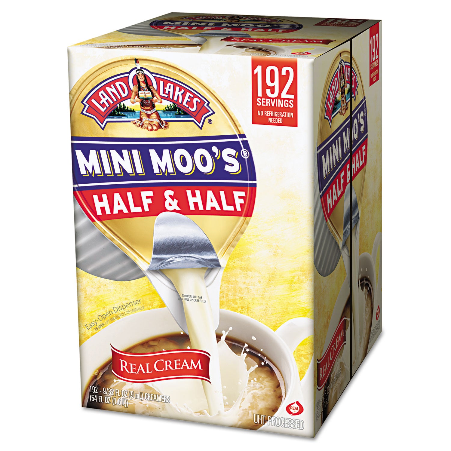 Land O' Lakes Mini Moo's Half and Half, 0.3 oz, 192/Carton (827976)