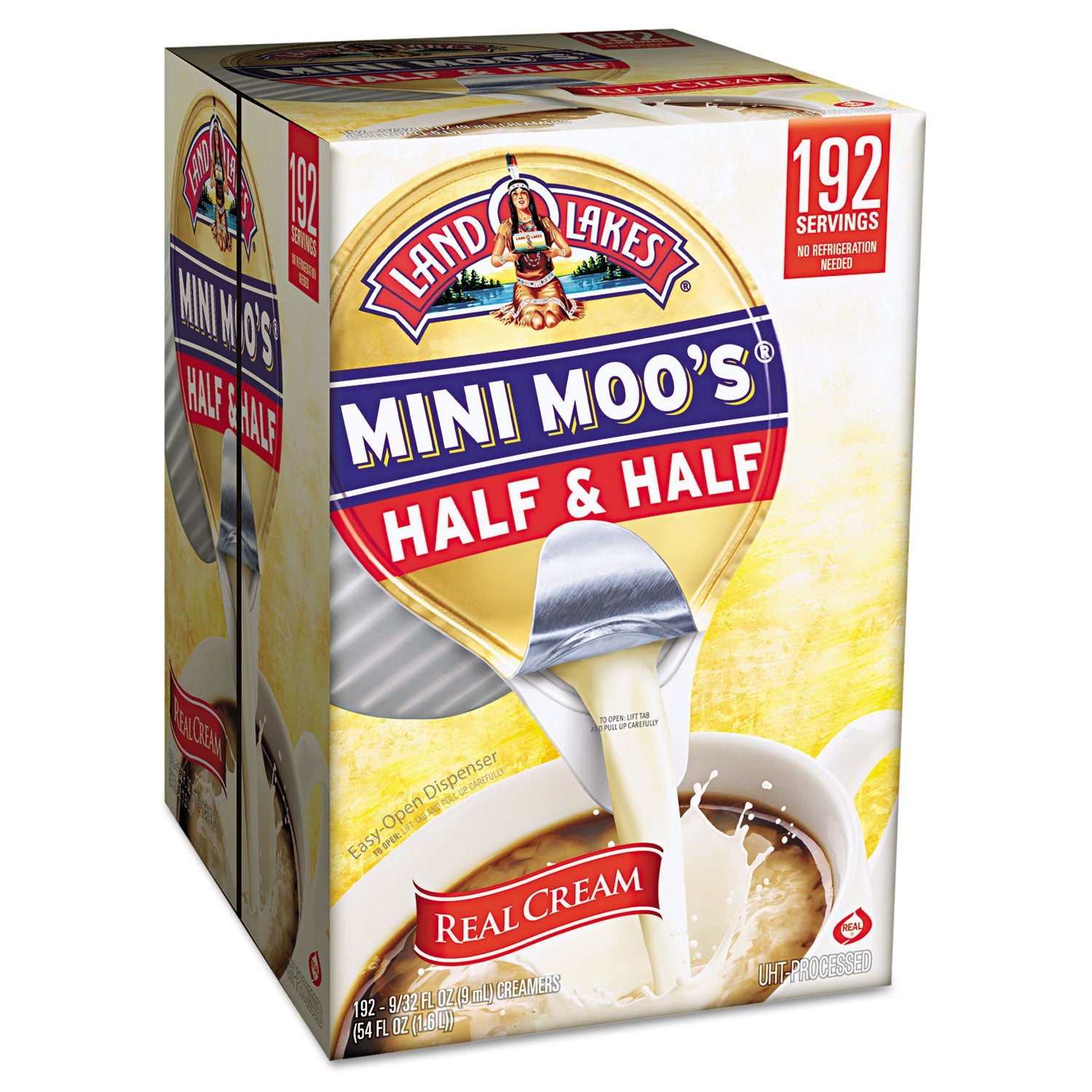Land O' Lakes Mini Moo's Half and Half, 0.3 oz, 192/Carton (827976)